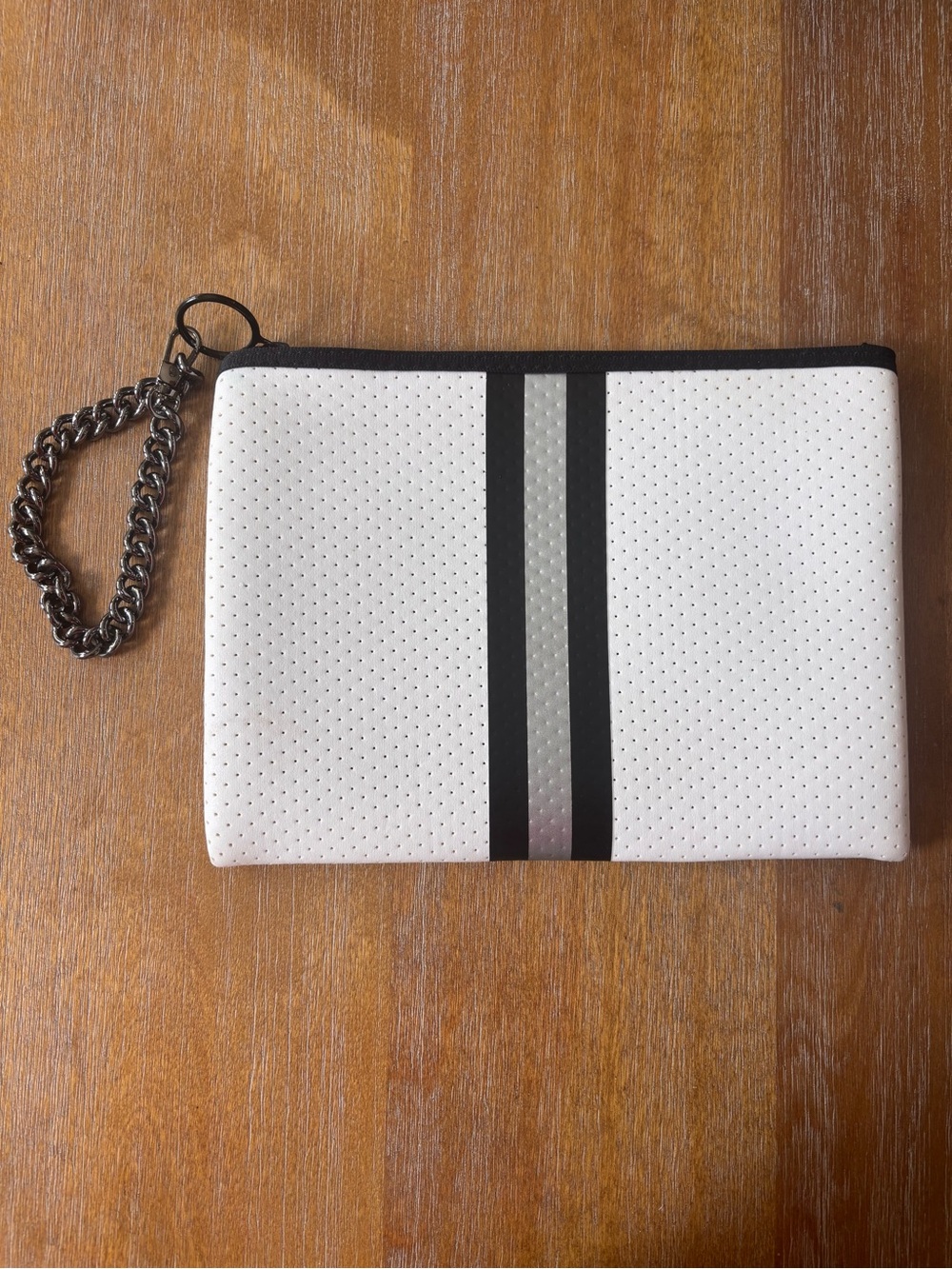 Haute Shore Beth Striped Neoprene Striped Clutch